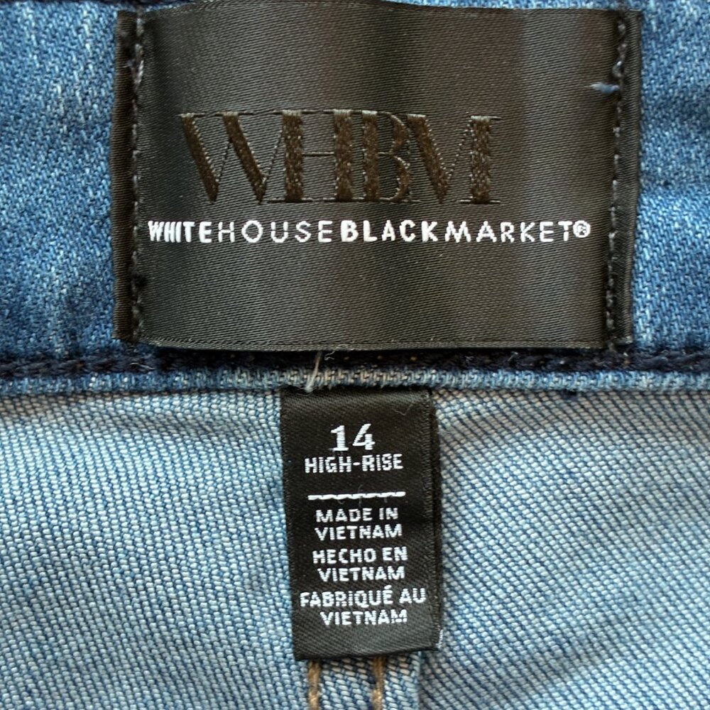 White House Black Market High Rise Blue Jeans - Picture 7 of 15
